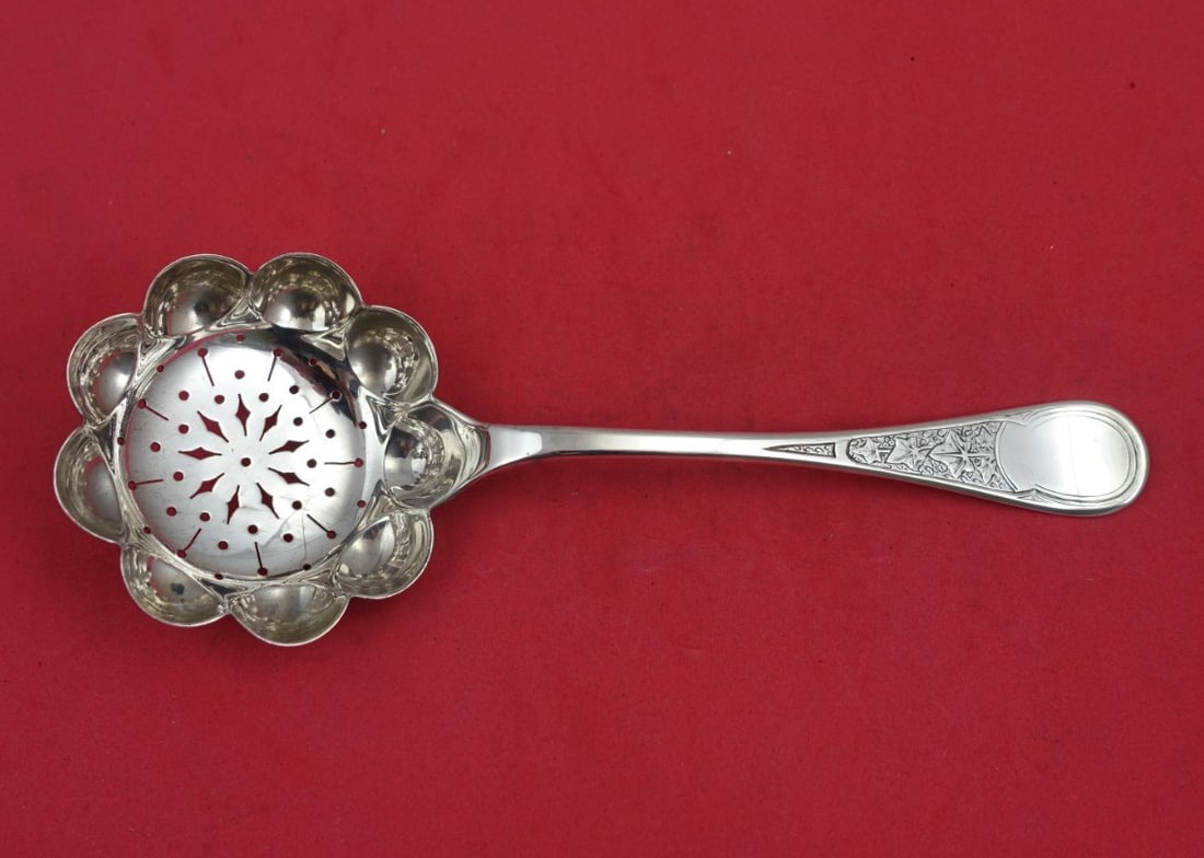 Tiffany & Co Ivy Antique Engraved Sterling Silver Sugar Sifter 7 1/4 Inches (1 of 3)