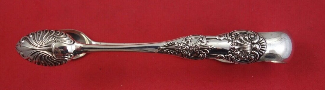 Scottish Sterling Silver Ice Tong Aird and Thompson 1848 Monogrammed 6" (1 of 2)
