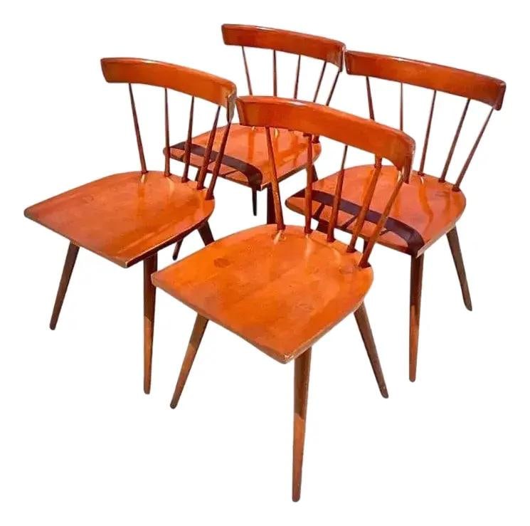 Mid-Century Modern Dining Chairs Set of 4 After Paul McCobb: Mid-Century Modern Dining Chairs Set of 4 After Paul McCobb This stunning set of four vintage Mid-Century Modern dining chairs is inspired by the iconic designs of Paul McCobb, a prominent figure in M