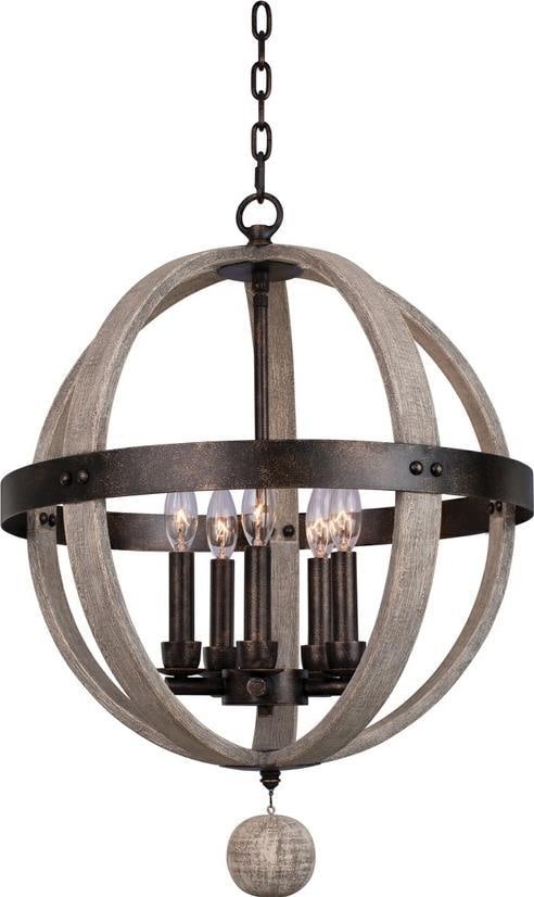 Harper Coastal Farmhouse Pendant Light 25H 19W Brass Glass Florence Gold (1 of 1)