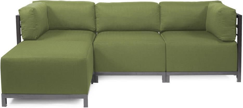 Howard Elliott Seascape Axis Contemporary Patio Sectional Moss Green (1 of 1)