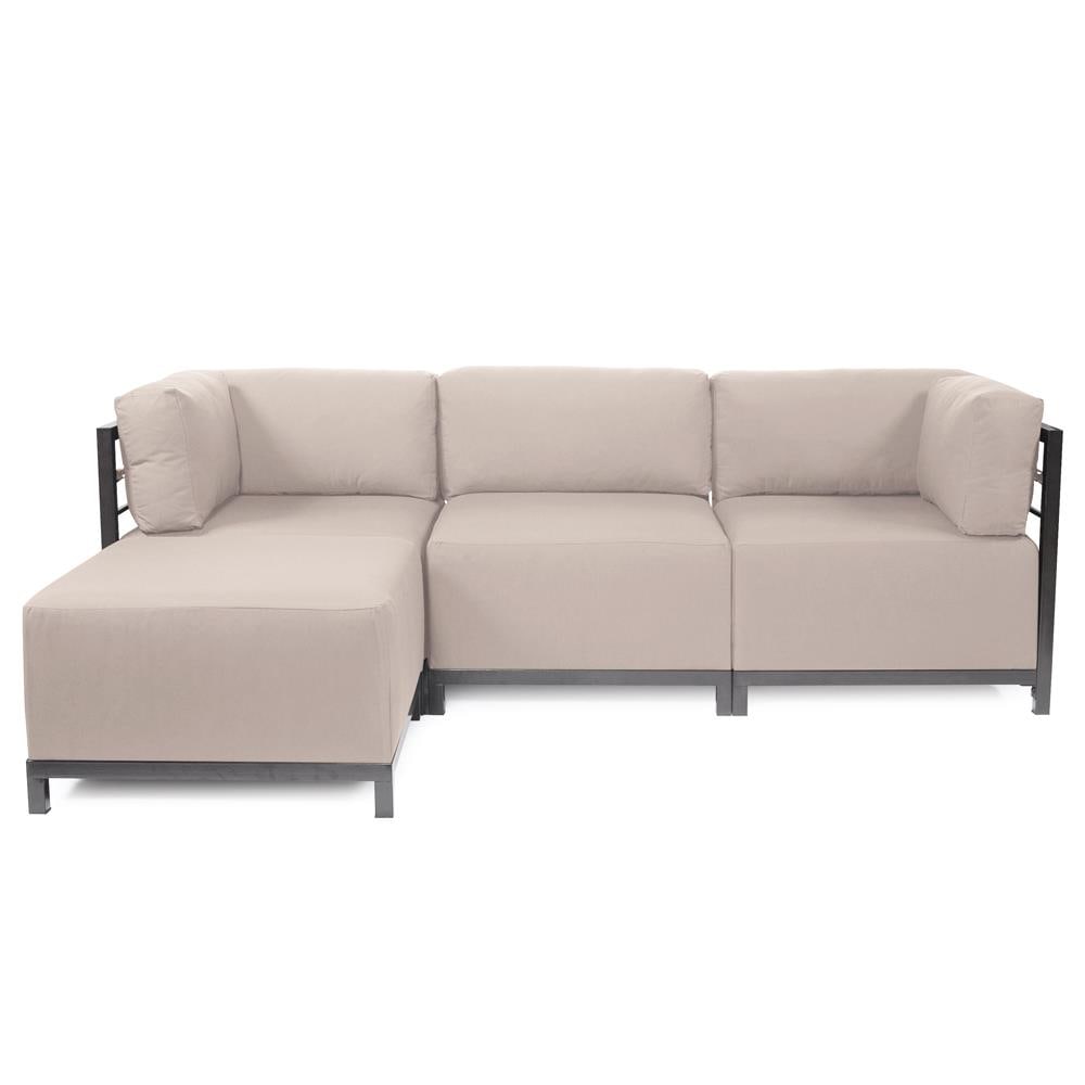Howard Elliott Seascape 3pc Contemporary Patio Sectional Brown Titanium Frame (1 of 11)