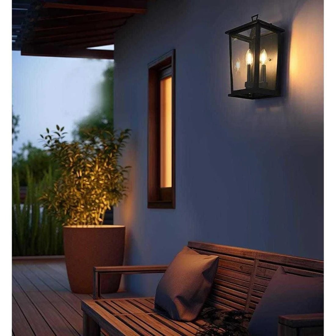 Richmond Black Iron Glass Outdoor Wall Light 16 Inch 3 Bulb: Richmond Black Iron Glass Outdoor Wall Light 16 Inch 3 Bulb This outdoor wall sconce features a classic black finish and clear glass panels, creating an elegant and traditional look for entryways, pat