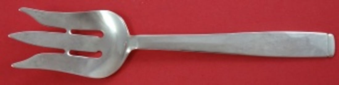 Sterling Silver Oslo Serving Fork Porter Blanchard 9 Inch Bar (1 of 2)