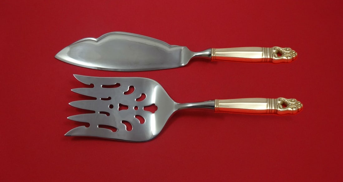 Royal Danish International Sterling Silver Fish Serving Set 2 Pc (1 of 1)
