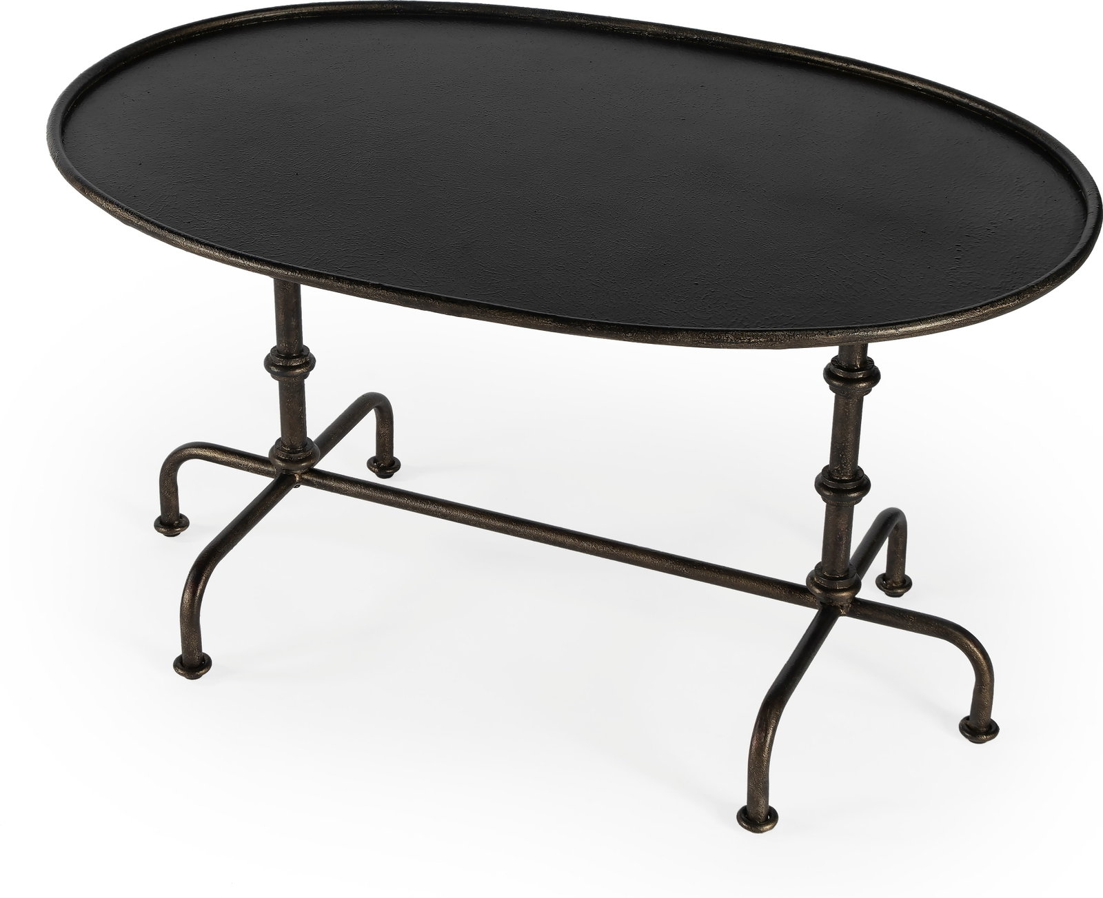 Bold Industrial Oval Coffee Table by Butler Kira Collection (1 of 8)