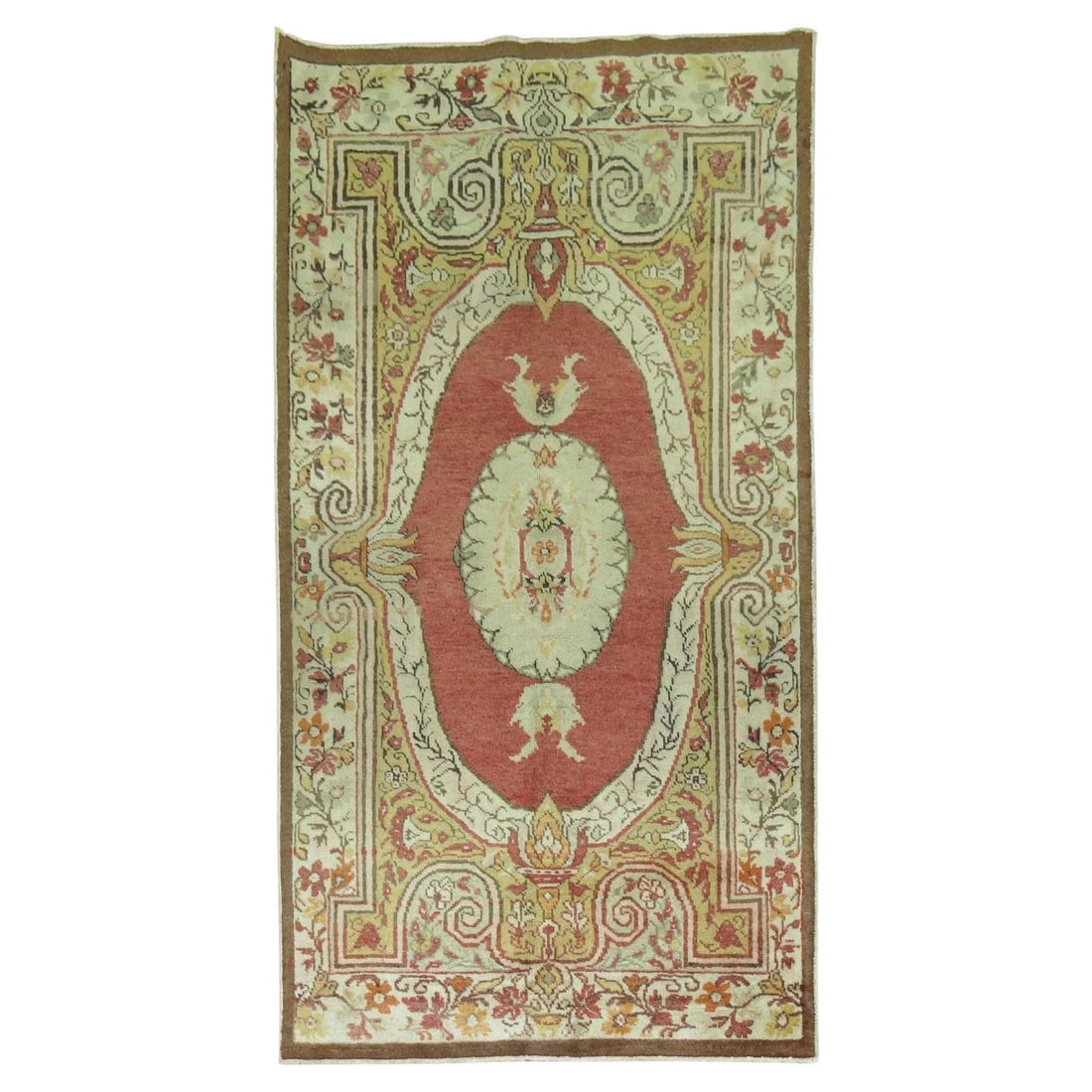 Zabihi Collection Victorian Turkish Wool Rug 40 x 75 in (1 of 4)