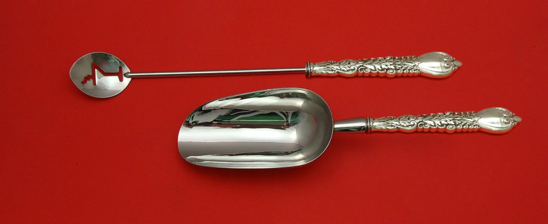 Tiffany & Co. Florentine Sterling Silver 2pc Bar Set Custom Made (1 of 1)