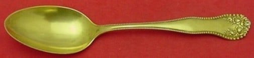 Gorham Lancaster Gold Vermeil Sterling Silver Soup Spoon 7 Inch: Gorham Lancaster Gold Vermeil Sterling Silver Soup Spoon 7 Inch This exquisite Lancaster Gold Place Soup Spoon by Gorham features a stunning vermeil finish that beautifully enhances its elegant design