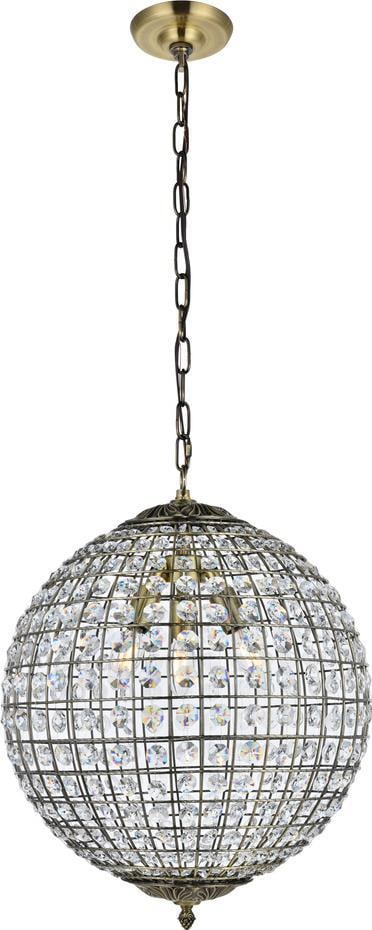 Elegant Lighting Bronze Hanging Light UL-Listed 20H (1 of 1)