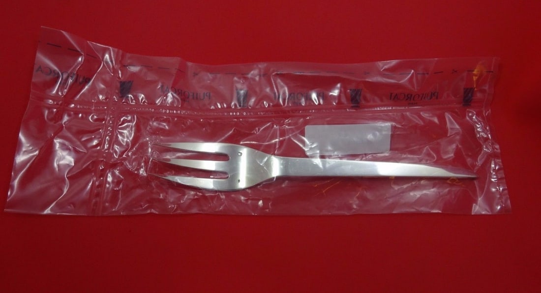 Virgule by Puiforcat Sterling Silver Salad Serving Fork 10 1/4" New (1 of 1)