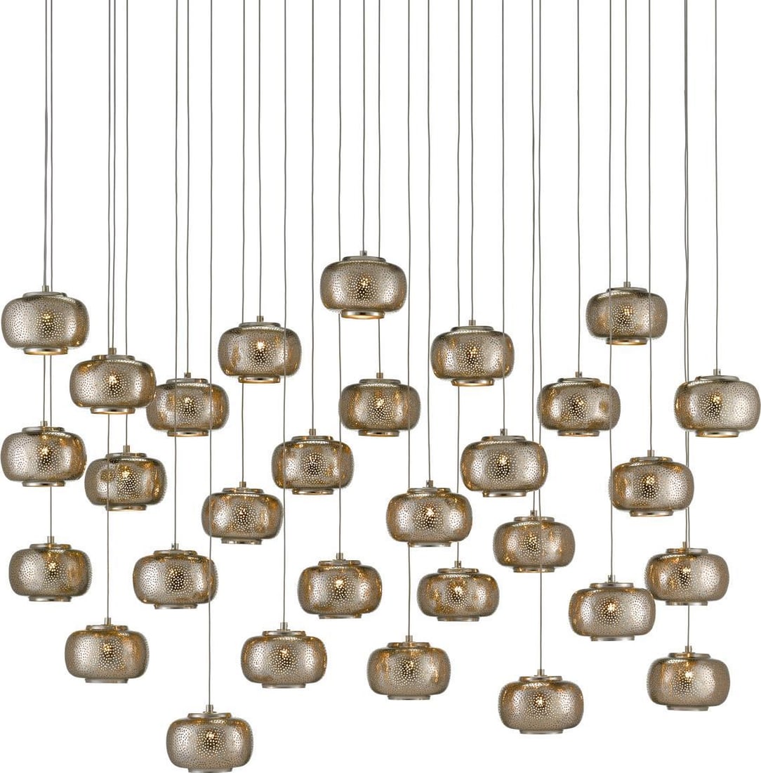 Currey Modern Farmhouse Pepper Multi-Drop Pendant Light Industrial Chic (1 of 4)
