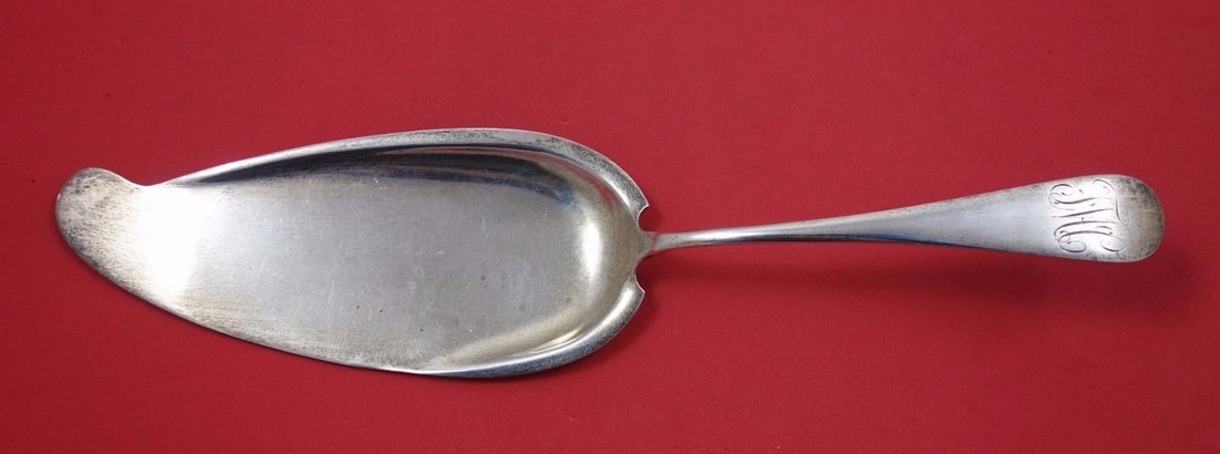 Vanderslice Yerba Buena Sterling Silver Fish Server 11 3/4" Rare 1850-1899: Vanderslice Yerba Buena Sterling Silver Fish Server 11 3/4" Rare 1850-1899 This exquisite fish server features the renowned Yerba Buena pattern, also known as Janin, crafted by Vanderslice. Made from 