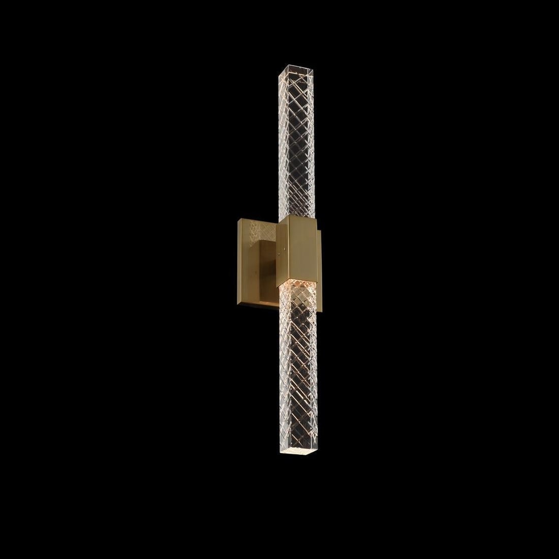 Kalco Apollo Collection Brushed Gold Wall Sconce 2-Light LED: Kalco Apollo Collection Brushed Gold Wall Sconce 2-Light LED Enhance your space with the Apollo Collection's Modern Brushed Gold Light, a striking wall sconce that combines contemporary design with lu