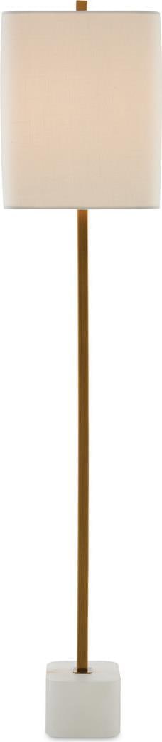 Currey Felix Table Lamp Brass Minimalist Design Ivory Shade (1 of 5)