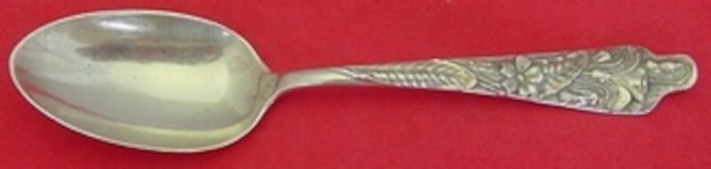Sterling Silver Flora Pattern Teaspoon by Shiebler Multi Motif Primrose 5 3/4 Inch (1 of 2)