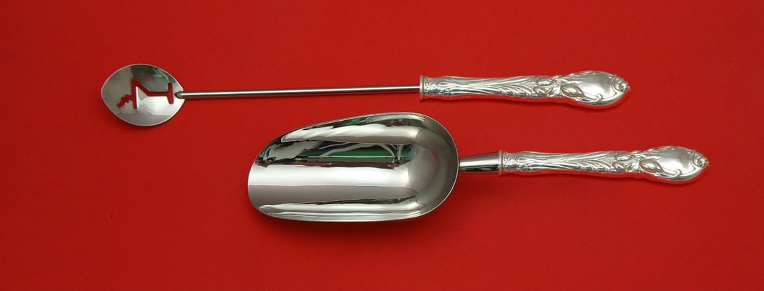 Reed and Barton La Parisienne Sterling Silver Bar Set 2pc Custom Made (1 of 1)