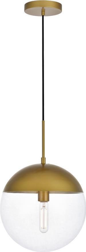 Elegant Lighting UL-Listed Brass Pendant Light Eclipse Collection (1 of 1)
