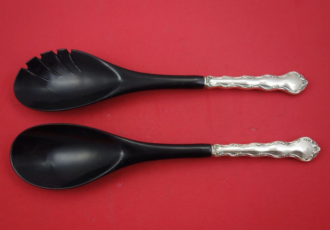 Tara Sterling Silver Salad Serving Set by Reed & Barton 12 inch (1 of 2)
