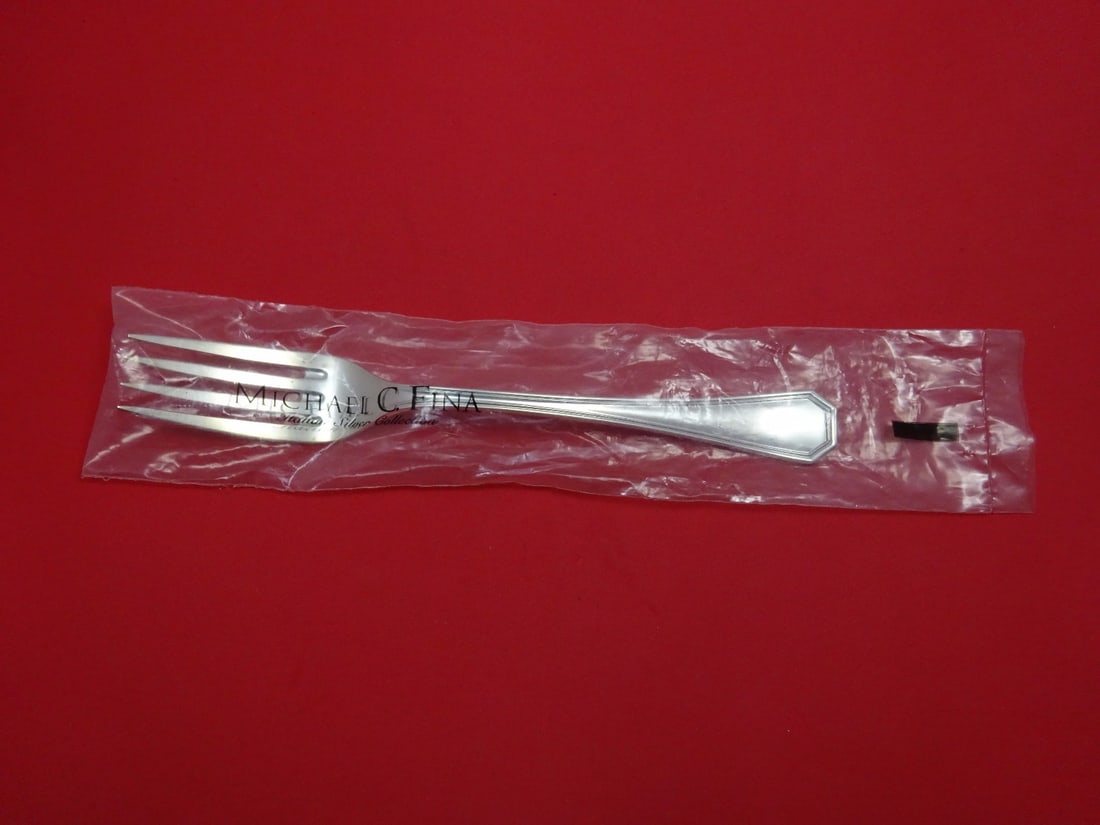 Calegaro Ottagonale Sterling Silver Serving Fork 10 Inch New (1 of 1)