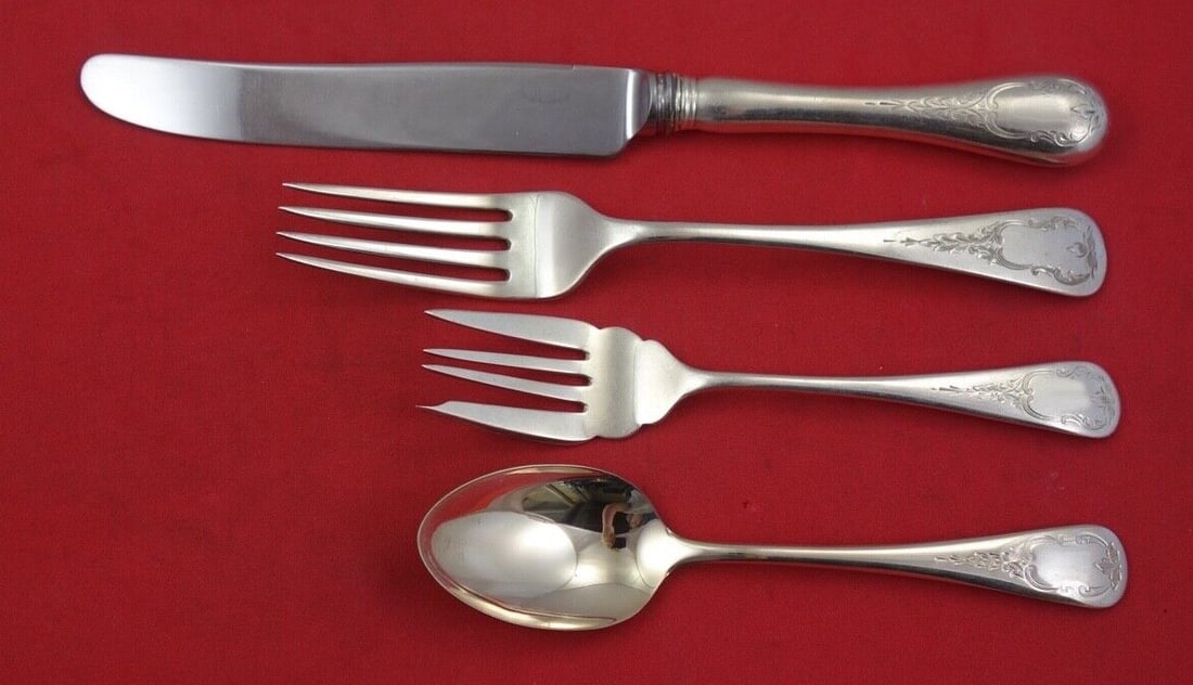 Birks Brentwood Sterling Silver 4-Piece Flatware Set (1 of 2)