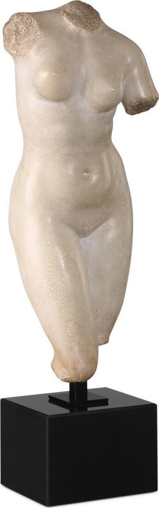 Currey 21.5 Inch Aged Beige Venus Sculpture in Composite Marble: Currey 21.5 Inch Aged Beige Venus Sculpture in Composite Marble Discover the elegance of the Captivating Venus Sculpture, expertly crafted in an antique or vintage style. This stunning piece features 