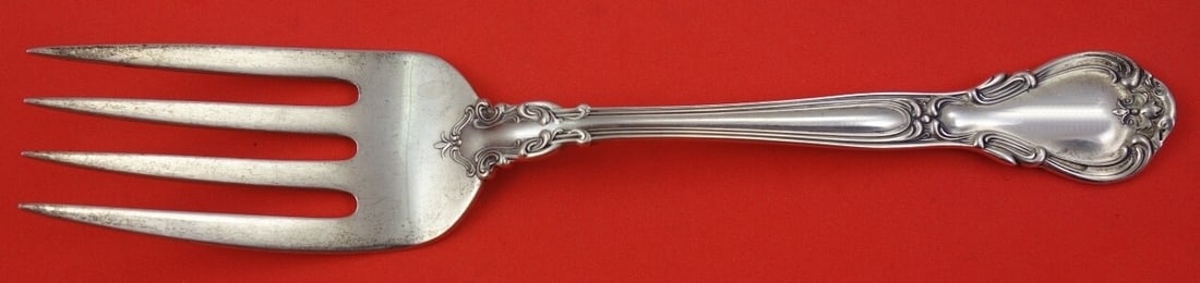 Gorham Chantilly Sterling Silver 4-Tine Serving Fork 8 7/8" (1 of 2)