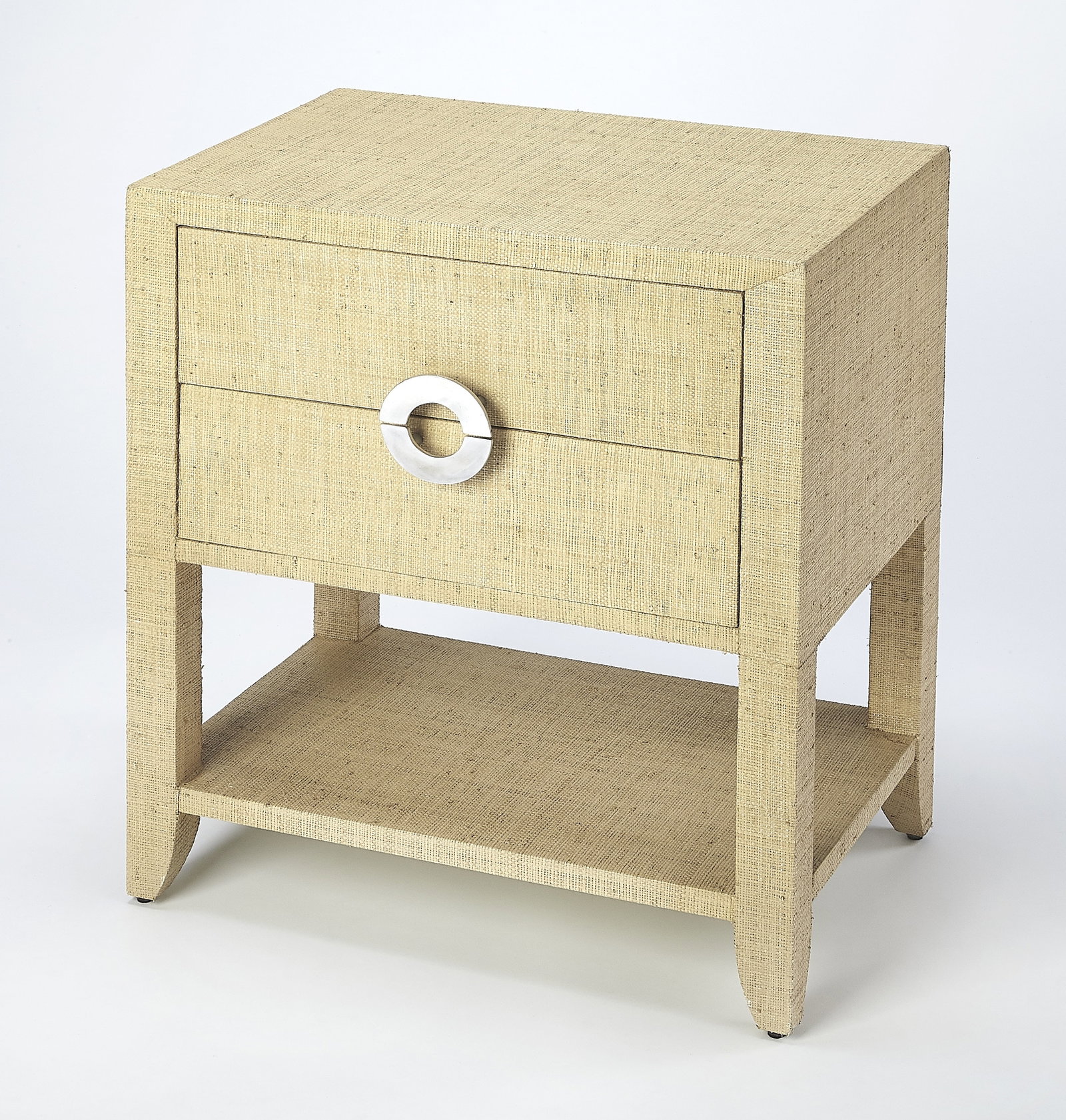 Coastal Style Nightstand by Butler Specialty Cream Yellow Finish (1 of 7)