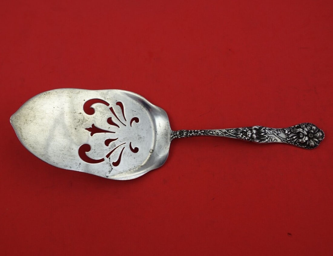 Yetive by Mount Vernon Sterling Silver Cake Server 9 Inch Pierced (1 of 3)