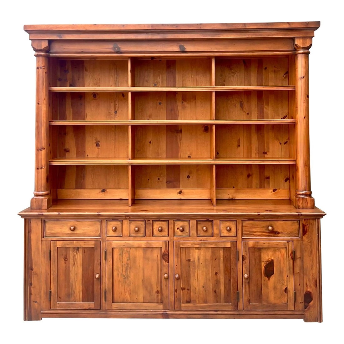 Ralph Lauren Bromley knotty pine display hutch (1 of 10)