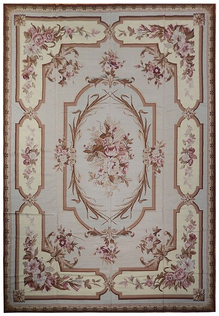 Elegant 10' x 13'4 Handwoven French Needlepoint Rug (1 of 7)