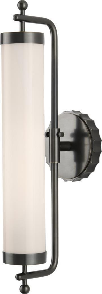 Barry Goralnick Wall Sconce Oil-Rubbed Bronze Dimmable Ambient Light: Barry Goralnick Wall Sconce Oil-Rubbed Bronze Dimmable Ambient Light Introducing the Barry Goralnick Metal Sconce, an elegant lighting fixture perfect for enhancing your space. This medium-sized wall 