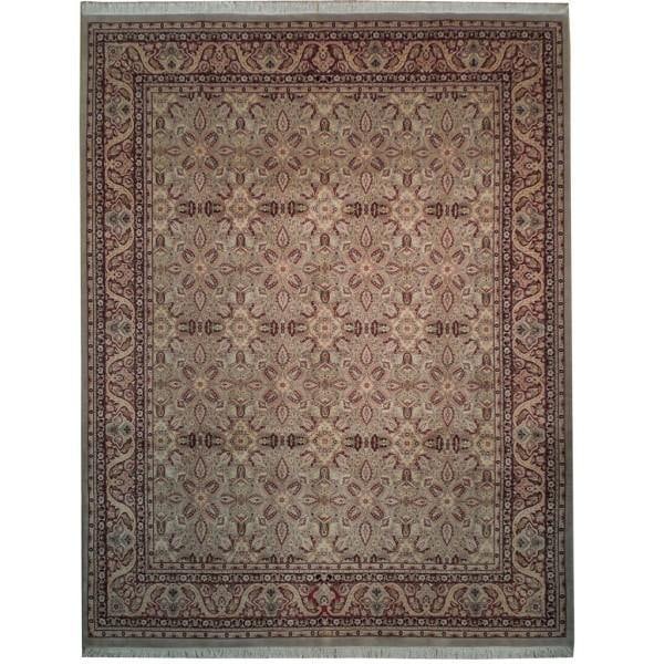 Handmade Pakistan Rug 8.2 x 10.3 Fine Weave 200 KPSI: Handmade Pakistan Rug 8.2 x 10.3 Fine Weave 200 KPSI Free continental US Shipping This exquisite handmade rug from Pakistan features a fine weave with a remarkable 200 KPSI (knots per square inch),
