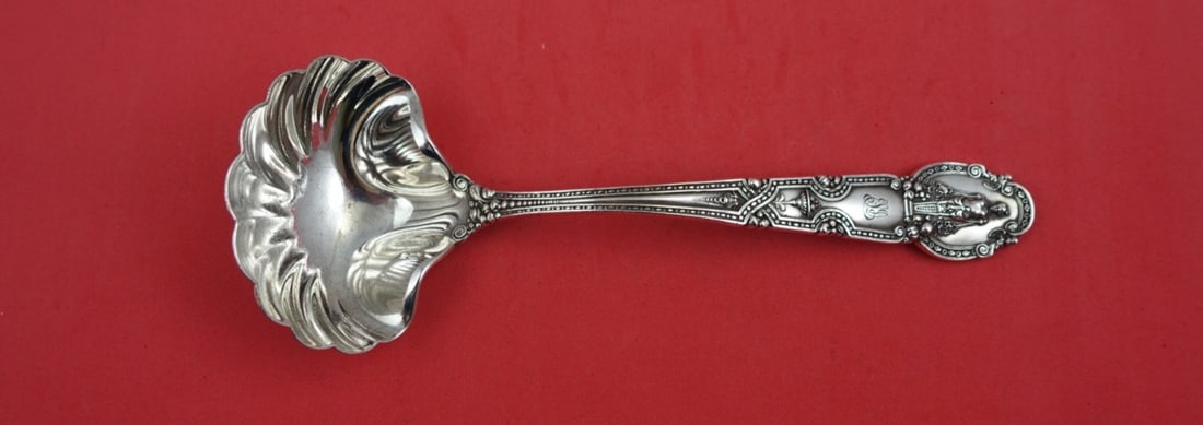 Tiffany & Co. Renaissance Sterling Silver Fluted Gravy Ladle 7.5 in (1 of 2)