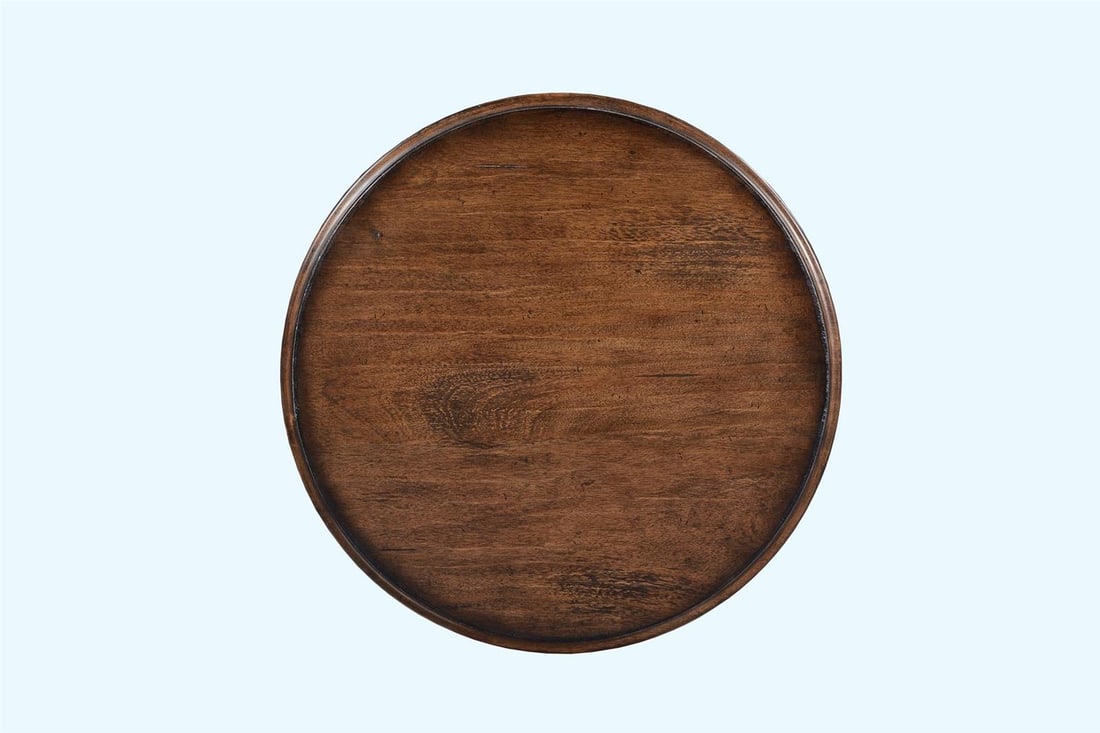 Rustic Pecan Vivian Side Table 26H 23W 23D (1 of 4)