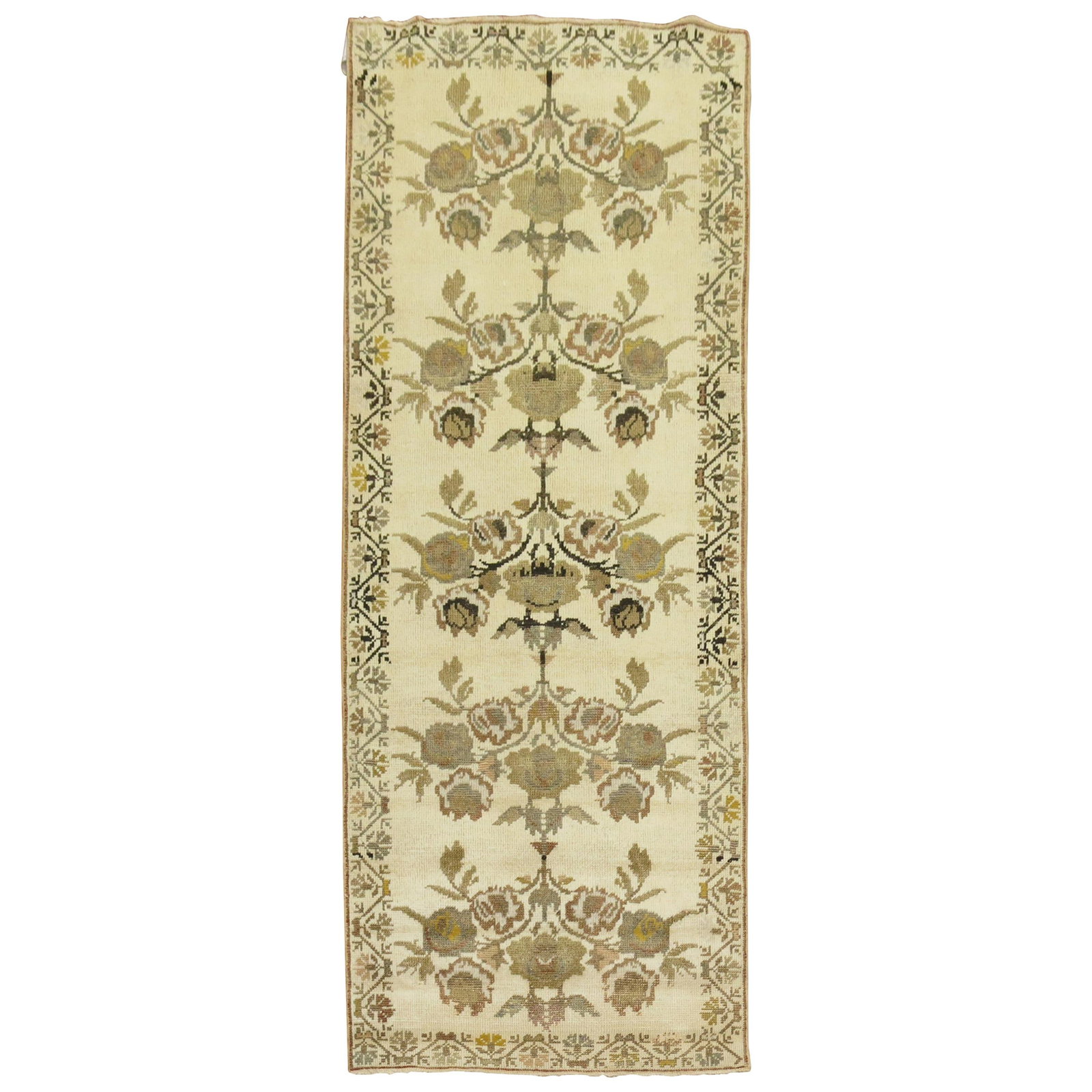 Hand-Woven Wool Konya Runner from Turkey 33 x 82 in (1 of 9)