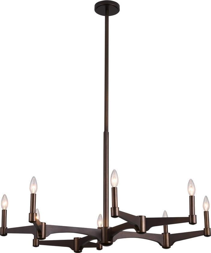 Kalco Tono Bronze 8-Light Bowl Chandelier: Kalco Tono Bronze 8-Light Bowl Chandelier Illuminate your space with this Classic Vintage Style Bronze Steel Chandelier, designed to bring a touch of elegance and charm to any room. This bowl chandeli
