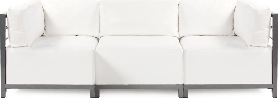 Howard Elliott Atlantis Axis 3pc Sectional White Contemporary Design (1 of 3)