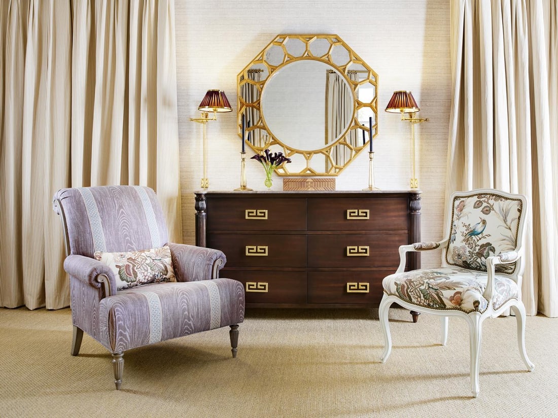 Rectangular Marble Veneer Commode Alexa Hampton Design by Theodore Alexander - 6
