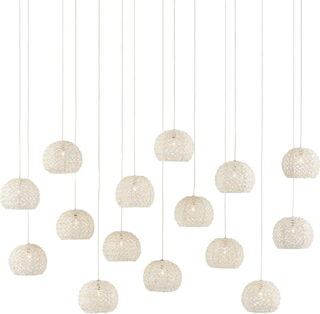 Currey Piero 15-Light Iron Pendant Adjustable Height Dimmable: Currey Piero 15-Light Iron Pendant Adjustable Height Dimmable Illuminate your space with the Elegant Piero Iron Pendant, a stunning multi-drop lighting fixture that blends transitional style with