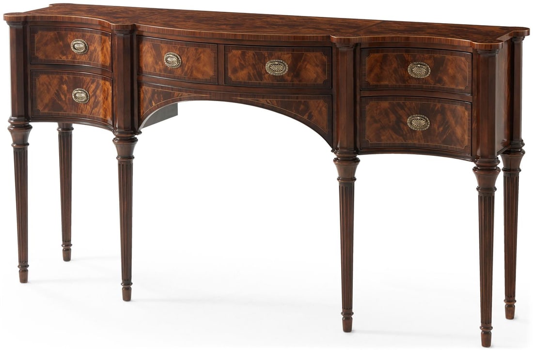 Mahogany Brass Sideboard from Stanhope Row Collection by Theodore Alexander (1 of 2)