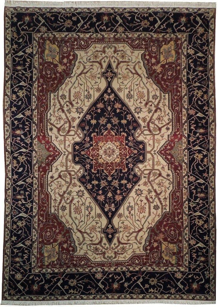 8'10 x 12' Handmade Serapi Wool Rug Vegetable Dyed from Egypt: 8'10 x 12' Handmade Serapi Wool Rug Vegetable Dyed from Egypt Free continental US Shipping Enhance your living space with this stunning 8' 10" x 12' Handmade Serapi Rug, newly crafted with sustainabil