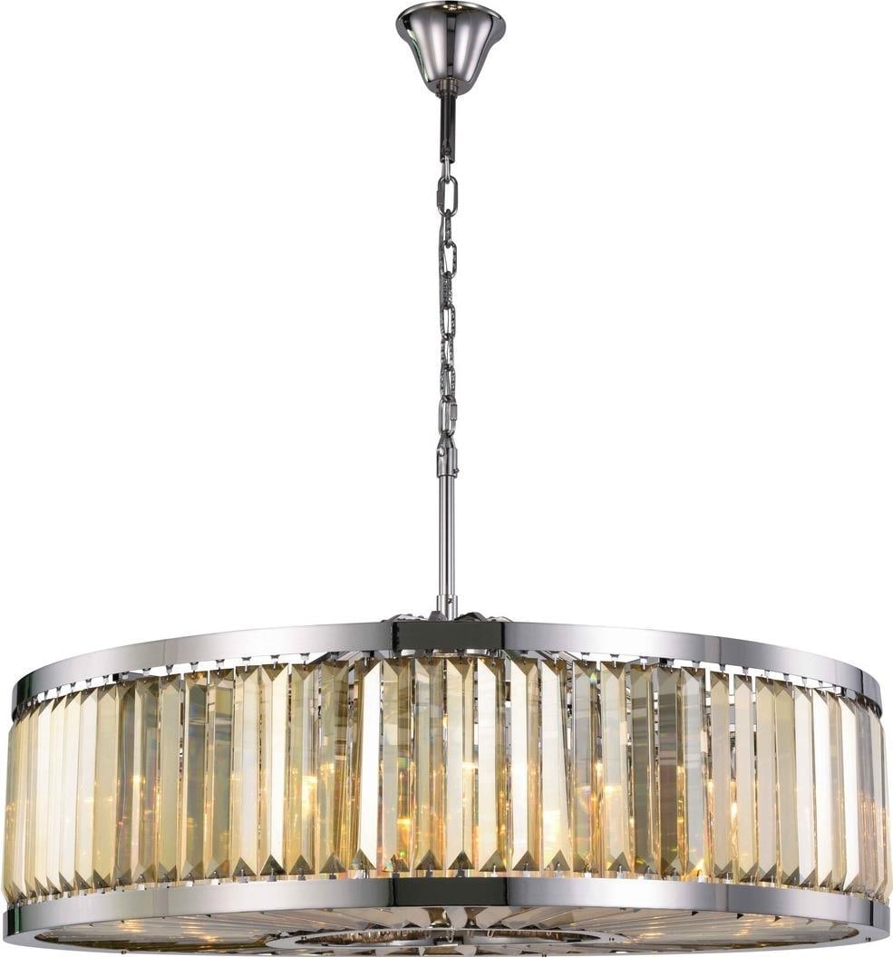 Chelsea Pendant Light Royal-Cut Crystal Polished Nickel 10 Bulbs: Chelsea Pendant Light Royal-Cut Crystal Polished Nickel 10 Bulbs Introducing the Chelsea Pendant, a stunning blend of elegance and modern design. This exquisite pendant light features a captivating ro