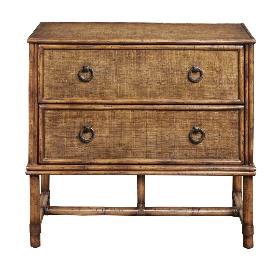 Port Eliot Raffia Rattan Chest with Chateau Finish (1 of 1)