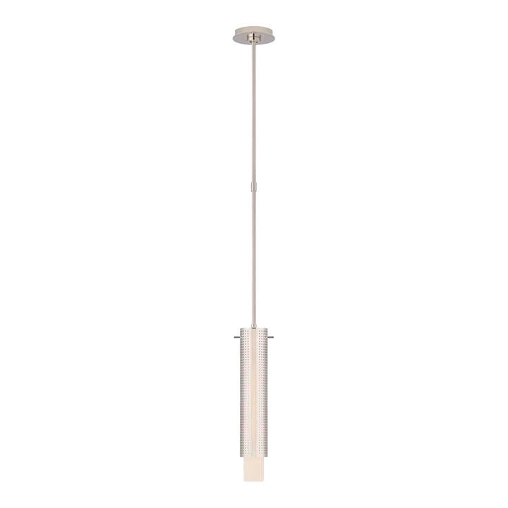 Kelly Wearstler Precision Small Cylinder Pendant Polished Nickel 3.5in Adjustable: Kelly Wearstler Precision Small Cylinder Pendant Polished Nickel 3.5in Adjustable Illuminate your space with this elegant modern pendant light designed by Kelly Wearstler. The Precision Small Cylinder