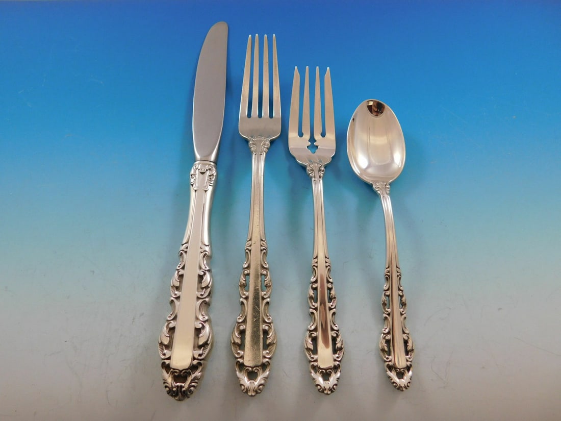 Albemarle by Alvin Sterling Silver 4-Piece Place Setting (1 of 4)