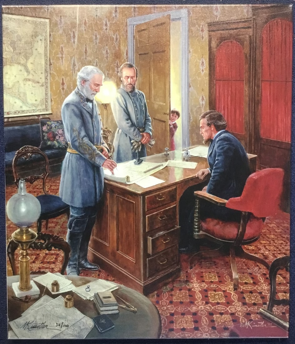 Mort Kunstler White House Strategy Limited Edition Giclee Canvas Print Signed 32/100 (1 of 5)
