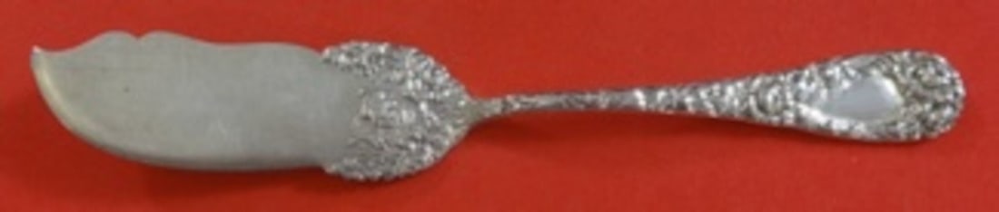 Durgin Chrysanthemum Sterling Silver Master Butter Knife 6 7/8" (1 of 2)