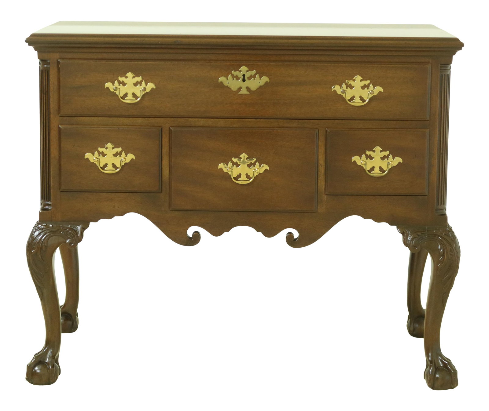 Kittinger CW-19 Colonial Williamsburg Mahogany Lowboy Chippendale Style (1 of 10)