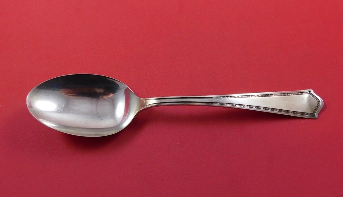 SSMC-Saart Arcadia Sterling Silver Serving Spoon 8.5" (1 of 1)